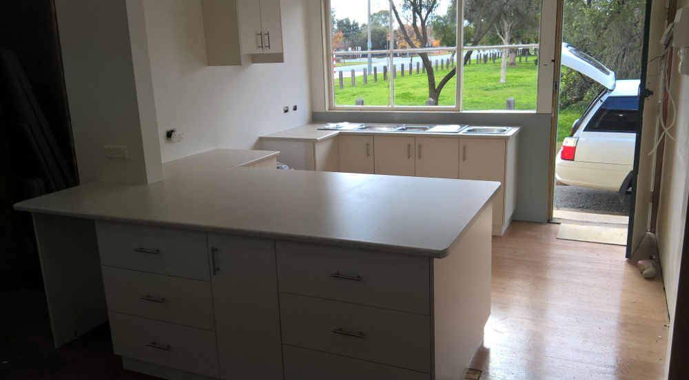 Completed Girl Guides kitchen in Tatura